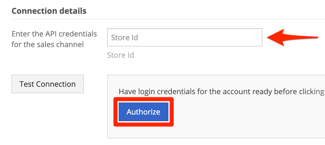 Enter PayScape Store ID, and click Authorize.