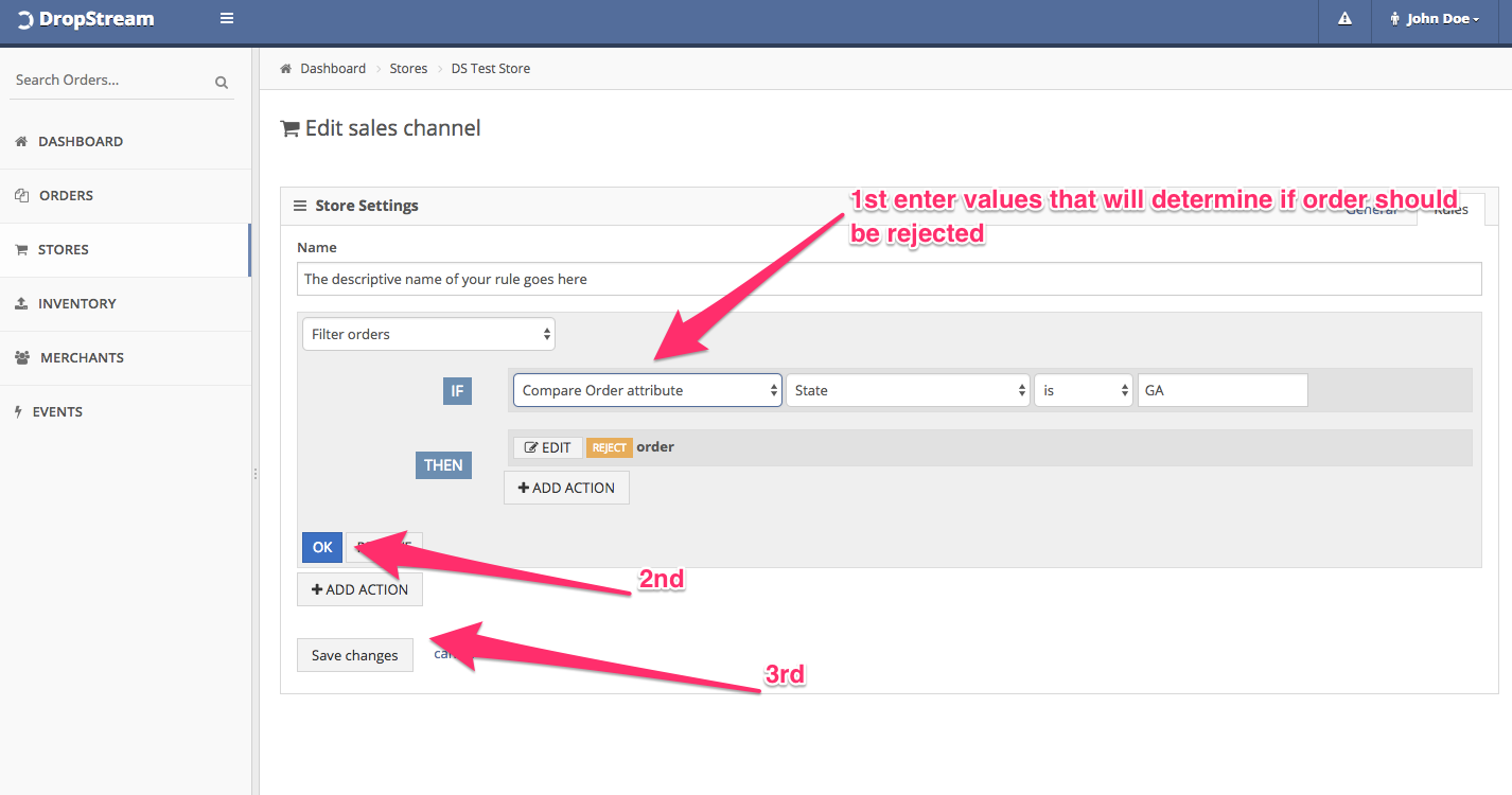 Enter the custom attribute values, then click OK, Save changes.
