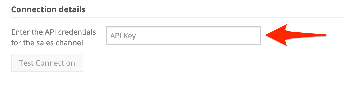 In Connection Details, for API Key, enter your Handshake API token.