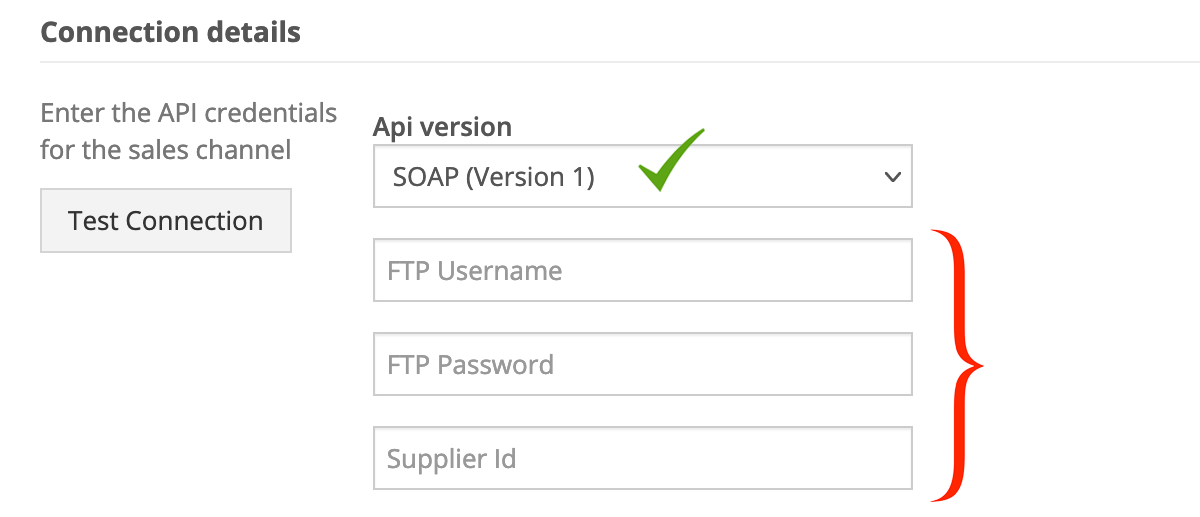 Wayfair SOAP API connection details